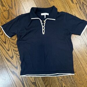 Frame The Sport Cotton Short-Sleeve Polo Shirt